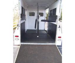 [#3A] Two Horse Pull Type Trailer with Side Ramp and Dressing Room