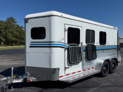 [#9] Three Horse Slant Load Pull Type Trailer with Tack and Dressing Room with Extruded Sides
