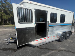 [#9] Three Horse Slant Load Pull Type Trailer with Tack and Dressing Room with Extruded Sides