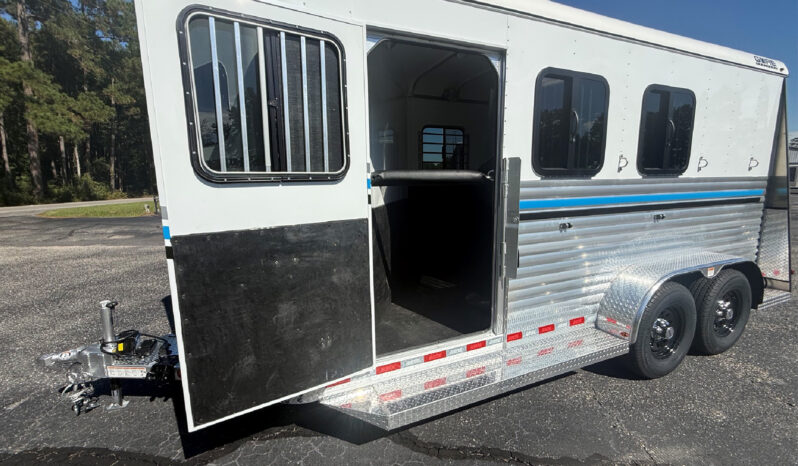 [#9] Three Horse Slant Load Pull Type Trailer with Tack and Dressing Room with Extruded Sides full