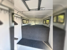 [#11B] Two + 1 Horse Gooseneck Trailer with Side Ramp and Dressing Room