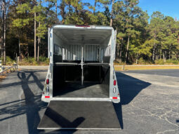 [#11B] Two + 1 Horse Gooseneck Trailer with Side Ramp and Dressing Room full