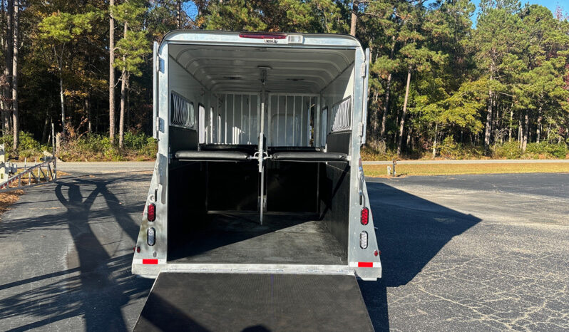 [#11B] Two + 1 Horse Gooseneck Trailer with Side Ramp and Dressing Room full