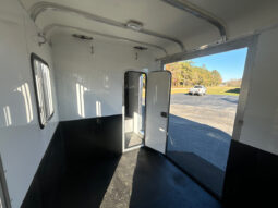 [#11B] Two + 1 Horse Gooseneck Trailer with Side Ramp and Dressing Room full