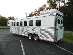 [#19] Six Horse Slant Load Gooseneck with Tack and Dressing Area with Extruded Sides full