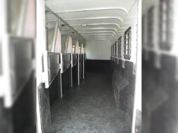 [#19] Six Horse Slant Load Gooseneck with Tack and Dressing Area with Extruded Sides