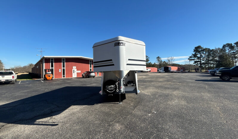 [#11A] Two Horse Gooseneck Trailer with Side Ramp and Dressing Room full