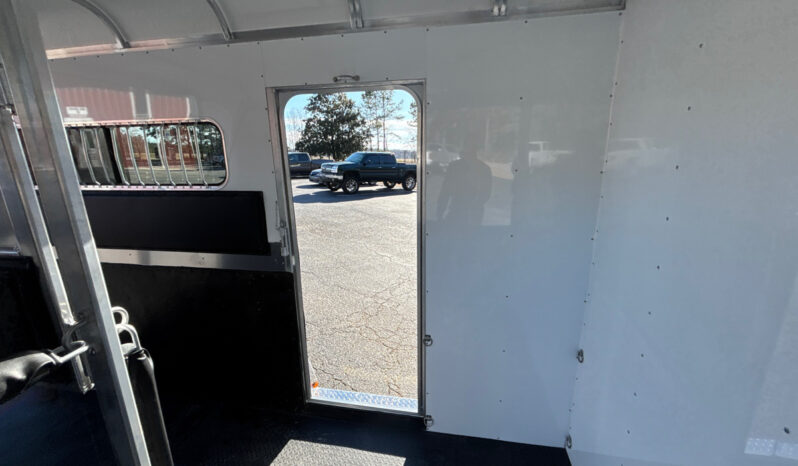 [#11A] Two Horse Gooseneck Trailer with Side Ramp and Dressing Room full