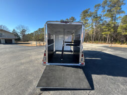 [#11A] Two Horse Gooseneck Trailer with Side Ramp and Dressing Room full