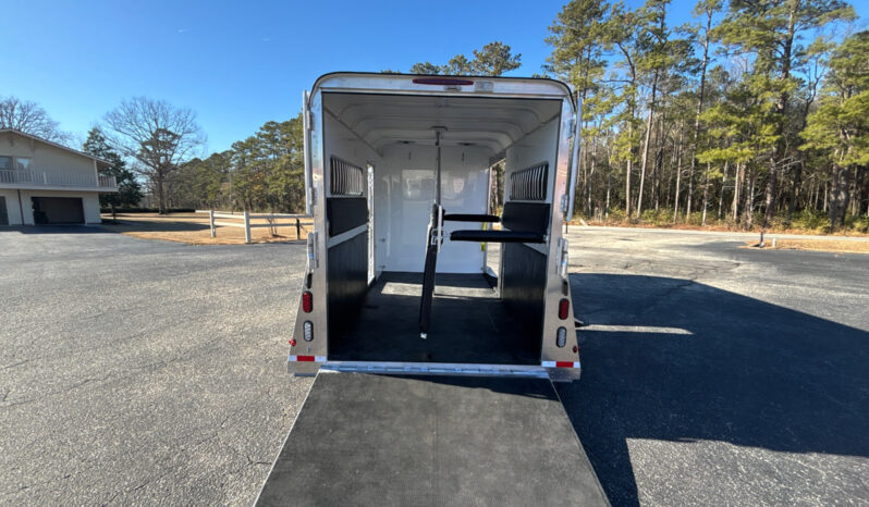 [#11A] Two Horse Gooseneck Trailer with Side Ramp and Dressing Room full