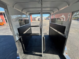 [#11A] Two Horse Gooseneck Trailer with Side Ramp and Dressing Room full