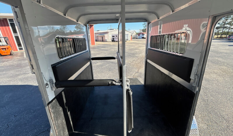 [#11A] Two Horse Gooseneck Trailer with Side Ramp and Dressing Room full